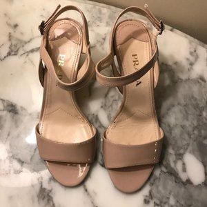 Prada Patent Leather Wedge Heels